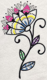 Flower Dazzle (Blackwork)