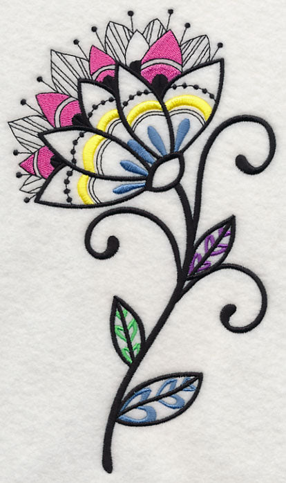 Flower Dazzle (Blackwork)