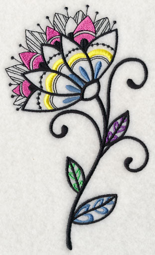 Flower Dazzle (Blackwork)