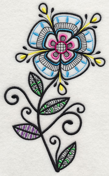 Flower Power (Blackwork)