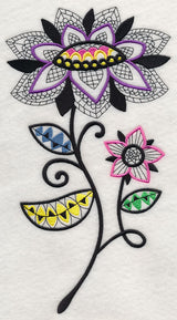 Petal Patterns (Blackwork)