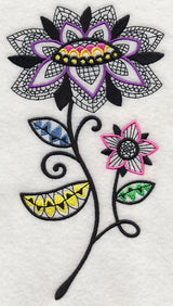 Petal Patterns (Blackwork)