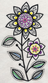 Blossom Dance (Blackwork)