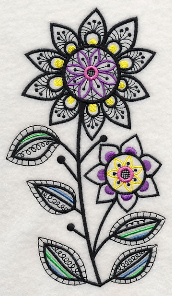 Blossom Dance (Blackwork)