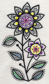 Blossom Dance (Blackwork)