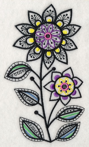 Blossom Dance (Blackwork)