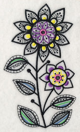 Blossom Dance (Blackwork)