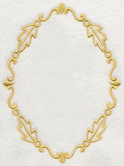 Lovely Leaf Monogram Frame