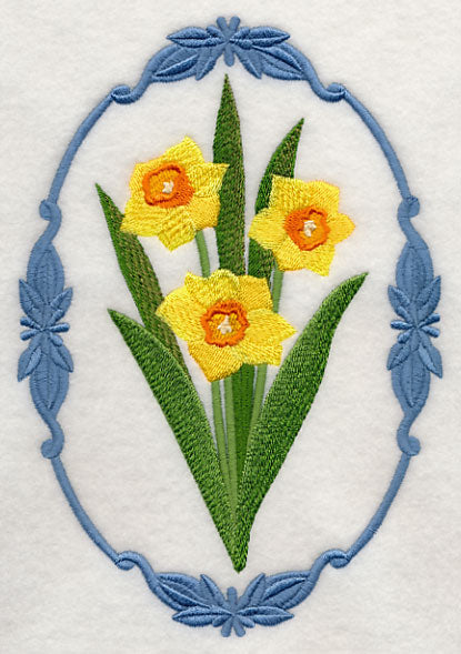 Flower Cameo - Daffodils