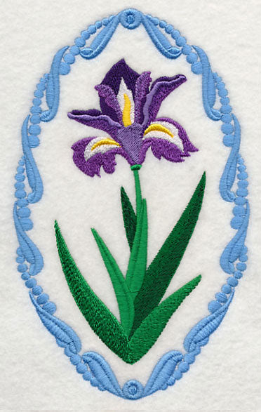 Flower Cameo - Iris