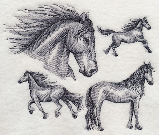 Friesian Horse Sketch