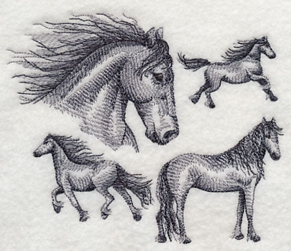 Friesian Horse Sketch