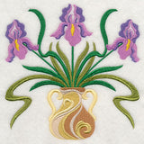 Graceful Art Nouveau Irises