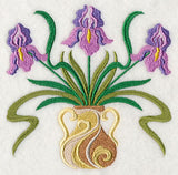 Graceful Art Nouveau Irises