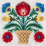 Basket of Wycinanki Blooms