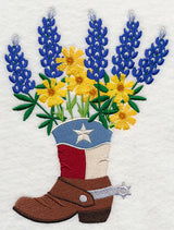 Texas Blooms in Cowboy Boot