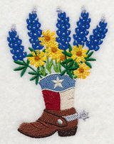 Texas Blooms in Cowboy Boot