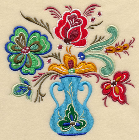 Festive Rosemaling Bouquet