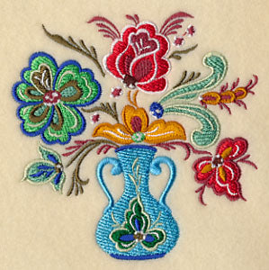 Festive Rosemaling Bouquet