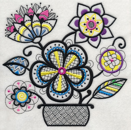 Garden Fresh Bouquet (Blackwork)