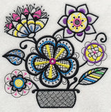 Garden Fresh Bouquet (Blackwork)