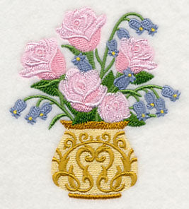 Victorian Roses and Bluebells