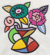 Colorful Cubist Bouquet