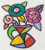 Colorful Cubist Bouquet