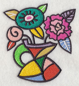 Colorful Cubist Bouquet