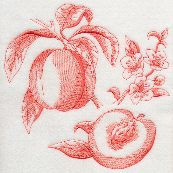 Peach Botanical (Toile)