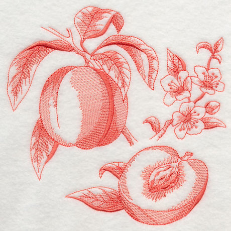 Peach Botanical (Toile)
