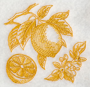 Lemon Botanical (Toile)