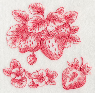 Strawberry Botanical (Toile)
