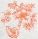 Papaya Botanical (Toile)