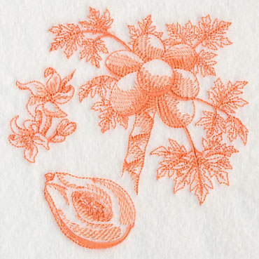 Papaya Botanical (Toile)
