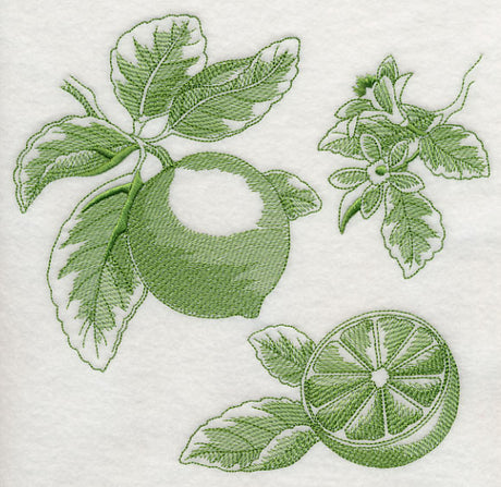Lime Botanical (Toile)