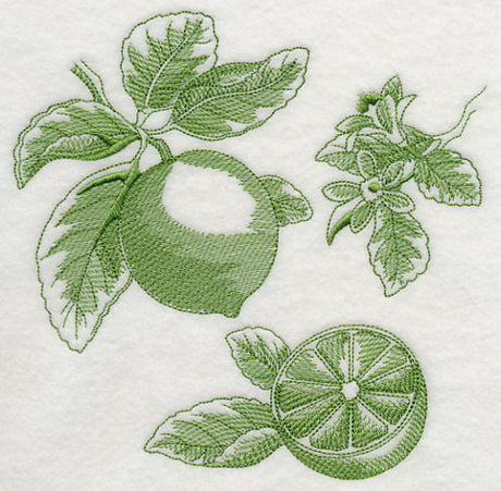Lime Botanical (Toile)
