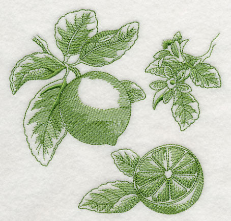 Lime Botanical (Toile)