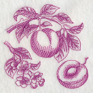 Plum Botanical (Toile)