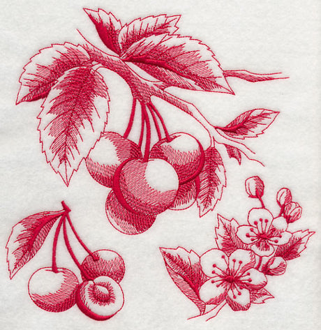 Cherry Botanical (Toile)