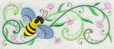 Honeybee Blossoms Border