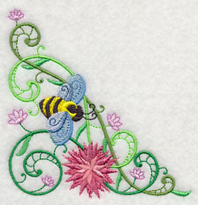 Honeybee Blossoms Corner