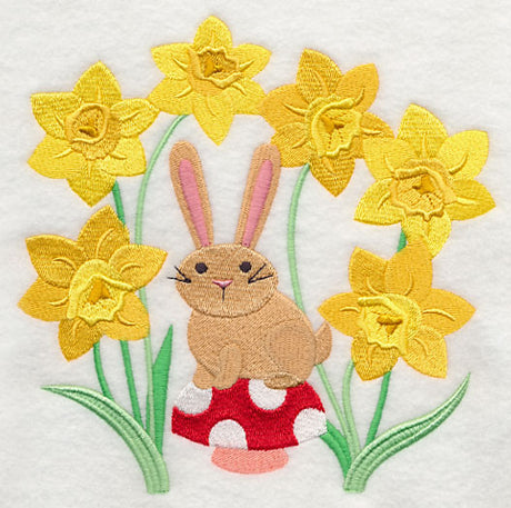 Bunny in Daffodils