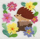 Hedgehog in Flowers