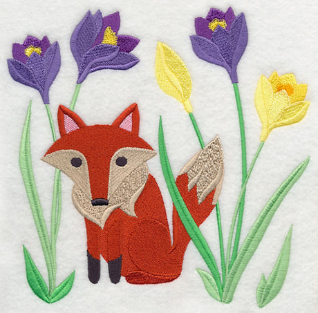 Fox in Spring Blossoms