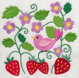 Bird in Strawberry Patch