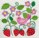 Bird in Strawberry Patch