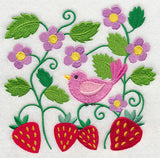 Bird in Strawberry Patch