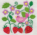 Bird in Strawberry Patch