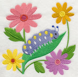 Caterpillar in Flowers